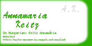 annamaria keitz business card
